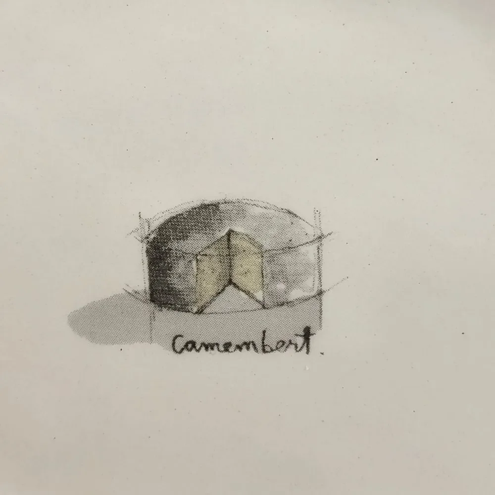 Crate & Barrel Camembert Cheese Oval Serving Plate (See also Jack and Cheddar)